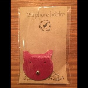 Leather Earphones Holder